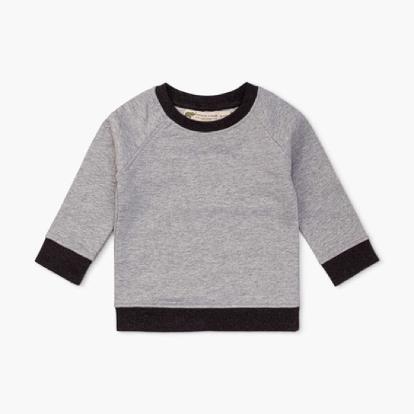 MONICA + ANDY “ORGANIC”BASIC CREWNECK SWEATSHIRT— BOYS 5T - Picture 1 of 7